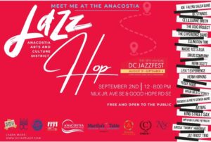 Anacostia BID JazzHop flyer 2022