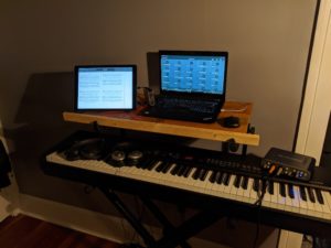 Keyboard plugging into GoToMeeting for remote church music