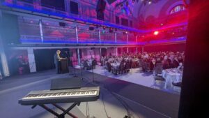 Solo piano at the Baltimore Choral Arts 2025 Gala at the M&T Bank Exchange.